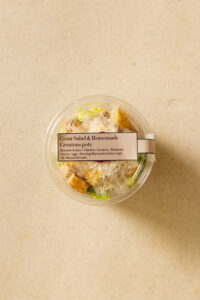 Cesar Salad & Homemade Croutons pots