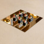 Black bun with tuna & gold