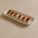 Olive ciabatta with ricotta & tomato