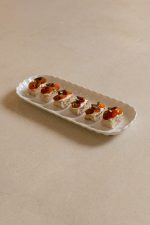 Olive ciabatta with ricotta & tomato