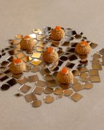 Smoked salmon mousse puff