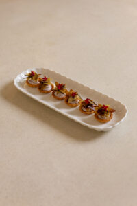 Aubergine & feta tartlet