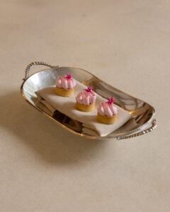 Raspberry, lychee & rose tartlet