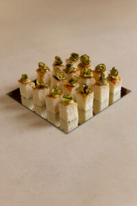 Saffron focaccia & grilled courgette