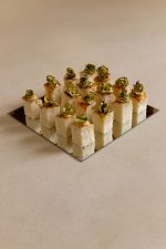 Saffron focaccia & grilled courgette