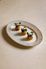 Crispy Polenta with Herb Cream & Kale Parmesan