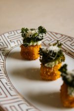 Crispy Polenta with Herb Cream & Kale Parmesan - Image 2