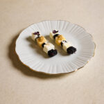 Blackberry, Blueberry Melon & feta skewer